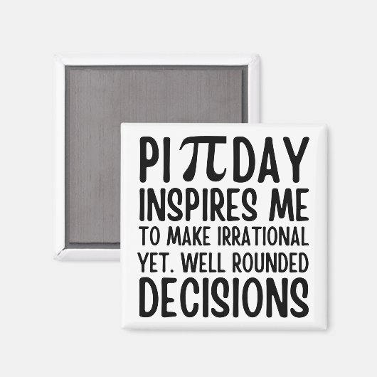 Aimant Pi Day Funny (Recto/Verso)