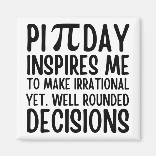 Aimant Pi Day Funny (Devant)