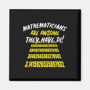 Aimant Pi Day Math Science Drôle Enseignant Cadeaux Mens