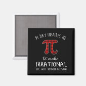 Aimant Pi Day M'Inspire De Faire Irrationnel Drôle Buffal (Recto/Verso)