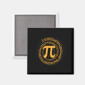 Aimant Pi Jour Math Geek Nerd 3.1415 Numéro Irrationnel P (Recto/Verso)