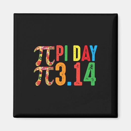 Aimant Pi Math Science Stem Don 3.14 Pi Jour 2 (Devant)