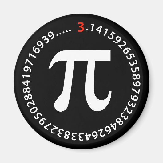 Aimant Pi Number (Devant)