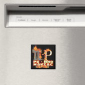 Aimant Pi - Rho MANIAC - LETTRES GRECQUES FLAMMÉES (PYRO) (In Situ (Lave-vaisselle))