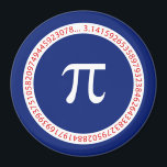 Aimant Pi Ring sur le bleu marine<br><div class="desc">Un design simple inspiré par le symbole pi et la solution, une succession de nombres faisant pour un grand cadeau personnalisé pour le mathématicien, le geek, l'esprit curieux. Idéal pour un étudiant, un enseignant, un ingénieur ou toute personne qui a cette chose avec des chiffres. Les modèles sont disponibles dans...</div>