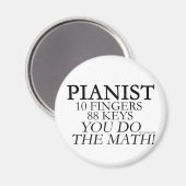 Aimant Pianiste 10 Doigts 88 Touches (Recto/Verso)