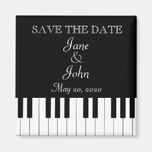 Aimant Piano Clavier Musique Mariage Enregistrer La Date