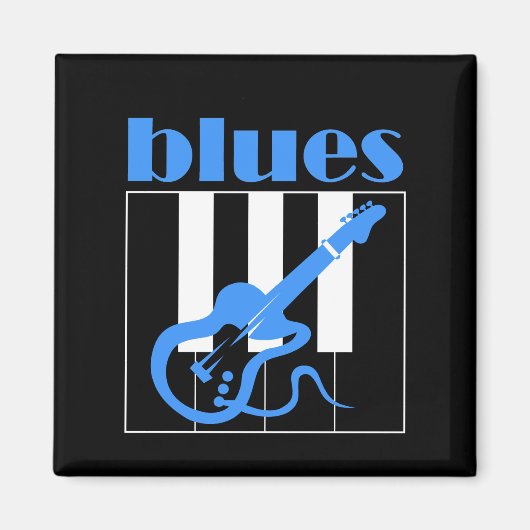 Aimant Piano et blues de guitare (Devant)