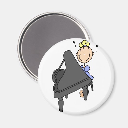 Aimant Piano Figure Stick (Recto/Verso)