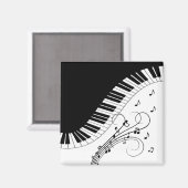 Aimant Piano Keyboard Music Design (Recto/Verso)