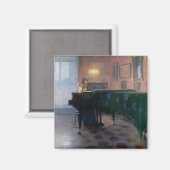 Aimant Piano Player (Pianiste) (Musicienne) (Recto/Verso)
