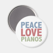 Aimant Pianos Peace Love (Recto/Verso)