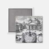 Aimant Piazza della Rotonda avec vue sur le Panthéon (Recto/Verso)