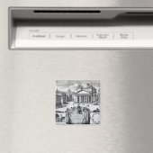 Aimant Piazza della Rotonda avec vue sur le Panthéon (In Situ (Lave-vaisselle))