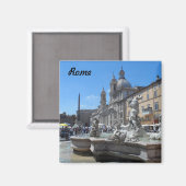 Aimant Piazza Navona - Rome, Italie (Recto/Verso)
