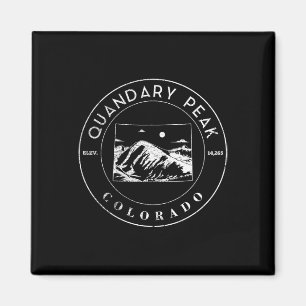 Aimant Pic de Quandary Colorado Montagne État Forme Rando