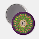 Aimant Pic Plume Wire Zodiac SIGNE PISCES (Recto/Verso)