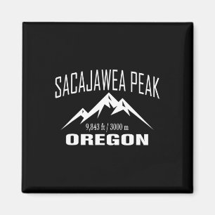 Aimant Pic Sacajawea Oregon Escalade Club de sommet Plein