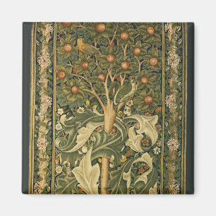 Aimant Pic-vert par William Morris, Art Textile Vintage