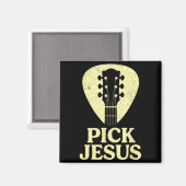 Aimant Pick Jesus - Christian Guitar Worship Pastor  (Recto/Verso)