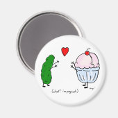Aimant Pickle aime l'aimant de la crème glacée (Recto/Verso)