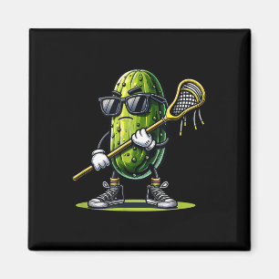 Aimant Pickle Jouer Lacrosse Funny Sports tendance pour B