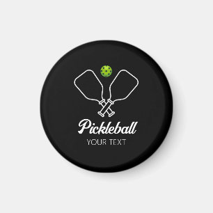 Aimant Pickleball avec pagaies et balle Personnalisé