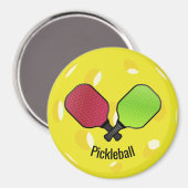 Aimant Pickleball Ball Paddle design (Recto/Verso)