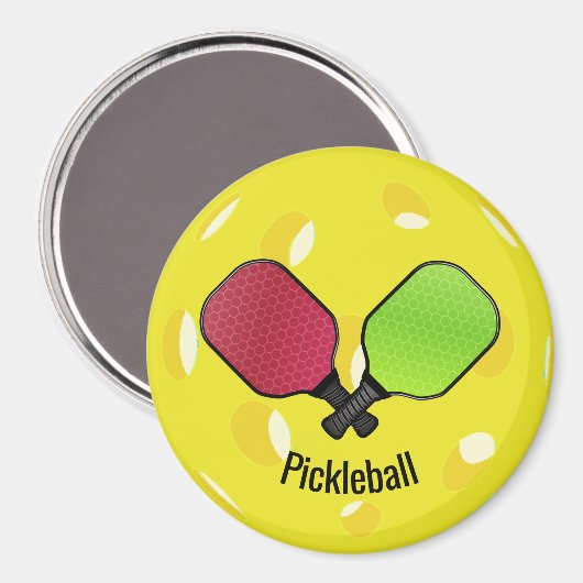 Aimant Pickleball Ball Paddle design (Recto/Verso)