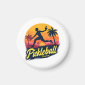 Aimant Pickleball Forever Coucher de soleil  (Devant)