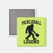 Aimant Pickleball Legend Funny Bigfoot (Recto/Verso)