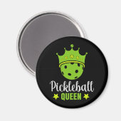 Aimant Pickleball Queen Funny Pickball Ball Queen (Recto/Verso)