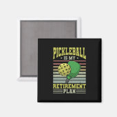 Aimant Pickleball - Retraite de Pickleball (Recto/Verso)