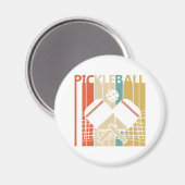 Aimant Pickleball Rétro Vintage (Recto/Verso)