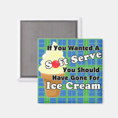 Aimant Pickleball Soft Serve ? Aller à la crème glacée (Recto/Verso)