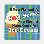 Aimant Pickleball Soft Serve ? Aller à la crème glacée (Devant)