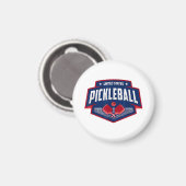 Aimant Pickleball Support Team Pickleball Player USA (Recto/Verso)