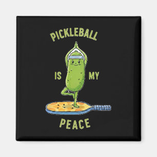Aimant Picklell Est Mon Tee De Paix Drôle Pickle Yoga Sur