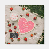 Aimant  Picnic Pregnancy Announcement Outdoor reveal gift (Devant)