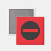 Aimant Pictogramme, Ne pas entrer (Recto/Verso)