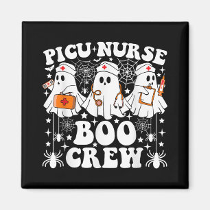 Aimant Picu Nurse Boo Crew Funny Ghost Halloween