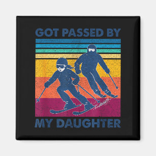 Aimant Pié par ma fille drôle de ski