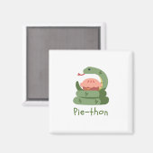 Aimant Pie-thon - Python Pun (Recto/Verso)