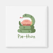 Aimant Pie-thon - Python Pun (Devant)
