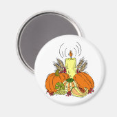 Aimant Pièce centrale citrouille (Recto/Verso)