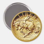 Aimant Pièce de cheval de la Liberté (Recto/Verso)