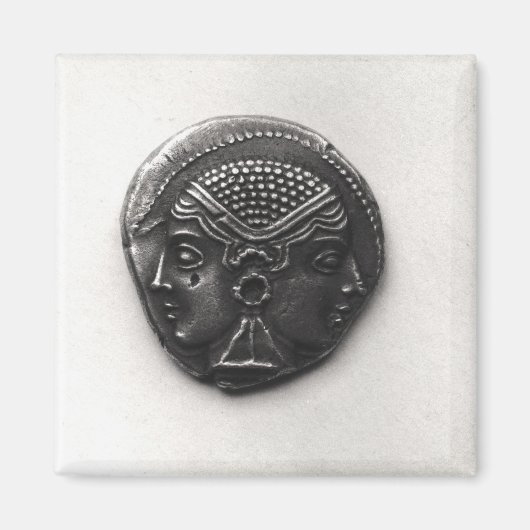 Aimant Pièce de Lampsacus avec tête Janiforme (Devant)