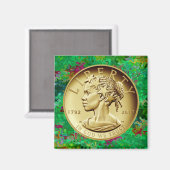 AIMANT PIÈCE DE LIBERTÉ DE DAME D'OR 2017 (Recto/Verso)