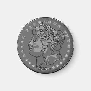 Aimant Pièce de monnaie Morgan dollar queen