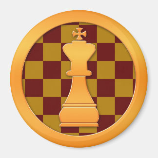 Aimant Pièce d'échecs Gold King